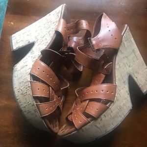 Dolce vita cork wedges